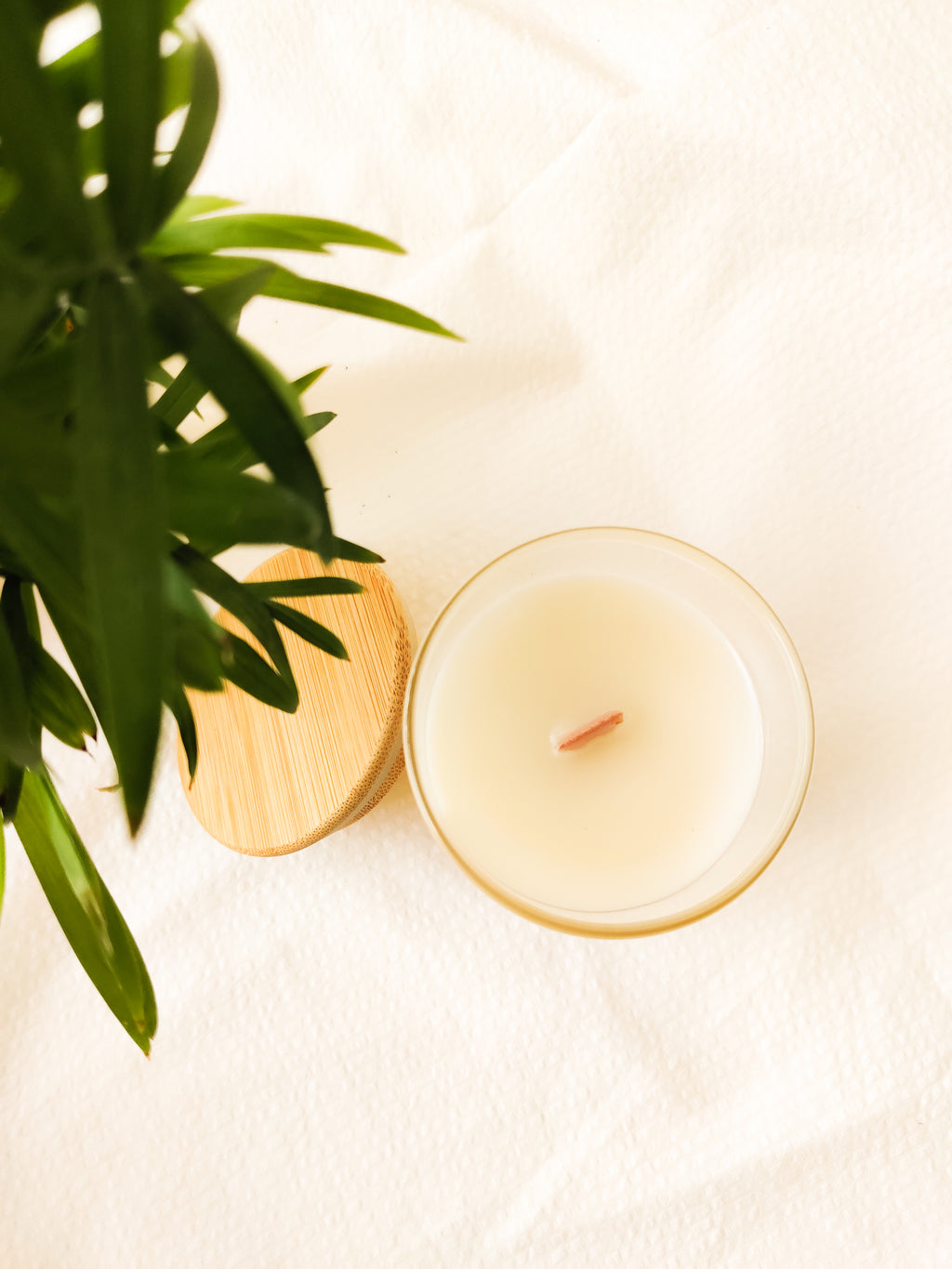 Glass Scented Candle : Cedar Rose Candle